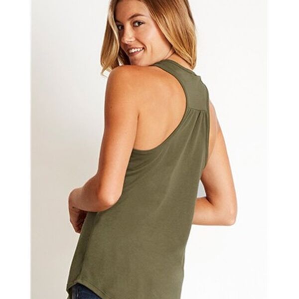 Women's Gathered Racerback Tank Thumbnail
